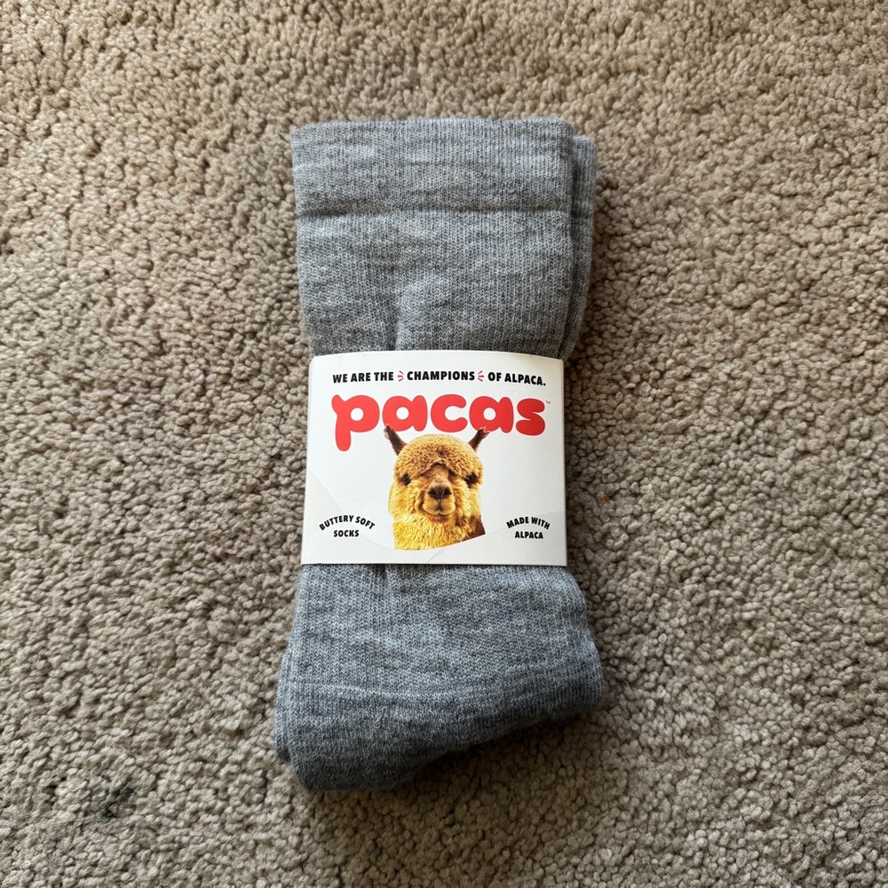 Pacas Gray Alpaca Socks